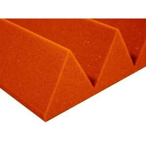  4 x 24 x 24 Orange Acoustic Studio Wedge Foam 12 Pack 