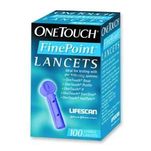  One Touch Fine Point Lnct Packs Per Box 100 Health 
