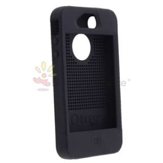   Impact Silicone Skin Case Cover+3x LCD For Apple iPhone 4 4G 4s  