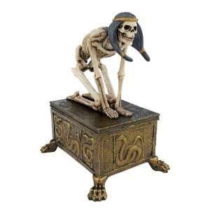  Xoticbrands Egyptian Gothic Skeleton Treasure Jewelry Box 