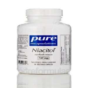  Pure Encapsulations Niacitol 725 mg. 180 Vegetable 