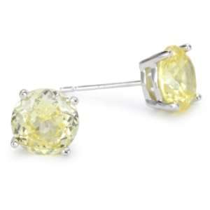  CZ by Kenneth Jay Lane Classic CZ 4cttw Yellow Round 