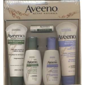  Aveeno Active Naturals Body Wash, Lotion, Lip Conditioner 