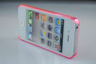 Ultra Thin Clear Crystal Snap On New Hard Case Cover for iPhone 4 G 4S 