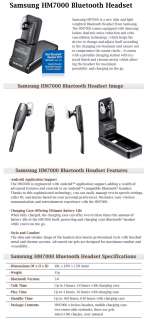   ] Samsung HM7000 Bluetooth Wireless Headset (Black) Ultra Slim  