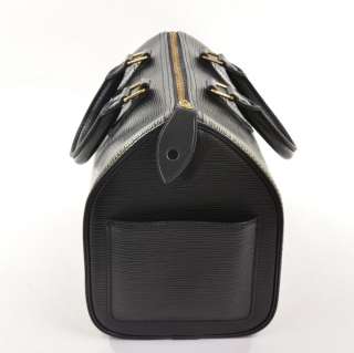 Authentic Louis Vuitton Speedy 25 City Hand Bag Black Epi Leather F4 