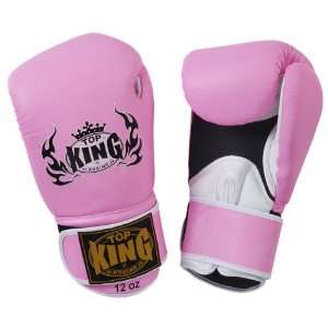  Top King Boxing Gloves Air Velcro Pink Sports 
