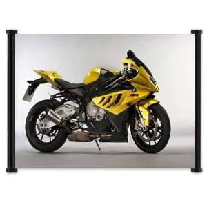  BMW S1000 Motorcycle Sportsbike Fabric Wall Scroll Poster 
