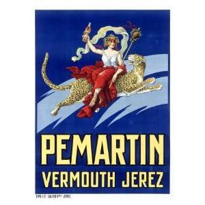  Pemartin Aperitif Vermouth Giclee Poster Print, 44x60 