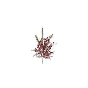 Pack of 6 Artificial Pine and Red Berry Christmas Sprays 