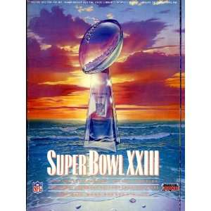  Super Bowl XXIII Unsigned Program   January 23, 1989 