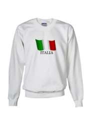 Italia Flag Futbol Sweatshirt by 