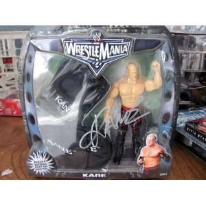 com AUTOGRAPHED AUTO SIGNED WWE WRESTLEMANIA 22 COLLECTOR SERIES KANE 