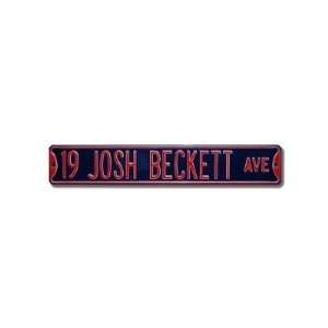  19 Josh Beckett Avenue Street Sign 6 x 36 MLB Baseball 