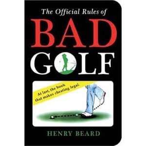  The Official Rules Of Bad Golf   Golf Book Sports 
