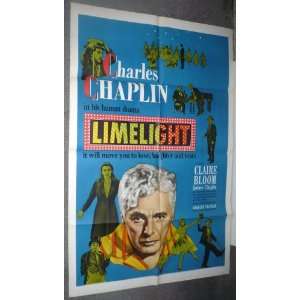  LIMELIGHT original 1952 one sheet movie poster CHARLIE 