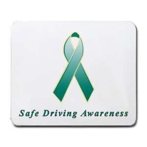  Safe Driving Awareness Ribbon Mouse Pad
