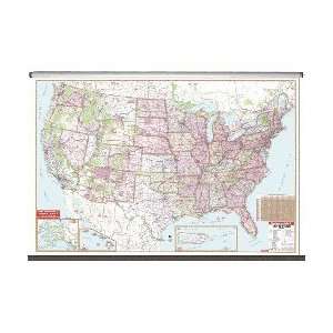  Universal Map 2619728 United States Large Scale Wall Map 