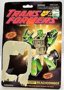 TRANSFORMERS G2 MINI CAR BEACHCOMBER CARD BACK ONLY  