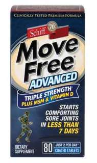  Schiff Move Free Advanced , Triple Strength Plus MSM 