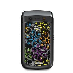  Twirls and Swirls Multicolor Design on BlackBerry Bold 