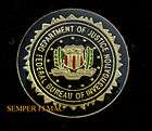US DEPARTMENT OF JUSTICE FBI HAT PIN USA WASHINGTON DC
