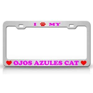  I PAW MY OJOS AZULES Cat Pet Animal High Quality STEEL 