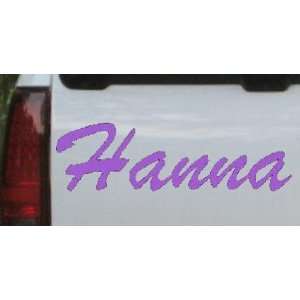  Purple 6in X 1.8in    Hanna Car Window Wall Laptop Decal 