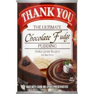 Thank You Chocolate Fudge Pudding   12 Pack  Grocery 