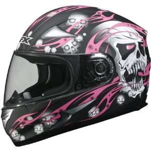AFX FX 90 Skull Full Face Helmet Small  Pink