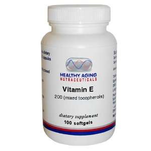  Vitamin E 200 (Mixed Tocopherols) 100 Softgels