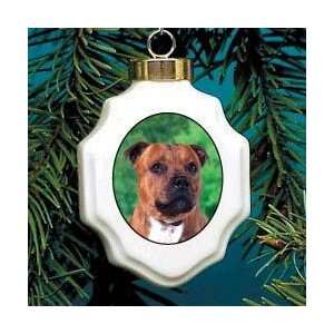  Staffordshire Bull Terrier Ornament