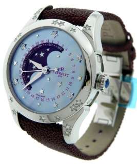 Brand New Ladies Perrelet A2029/2 Moon Phase MoP Diamond Star Watch 