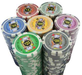1,000 Las Vegas Neveda Style King Suite Poker Chips Set  