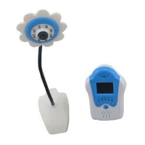   Color LCD Baby Monitor Video Flower Camera Blue US Electronics