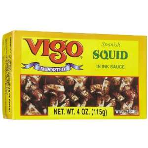 Vigo Squid In Ink Sauce, Cans, 4 oz Grocery & Gourmet Food