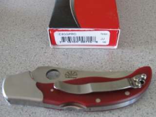 NEW Spyderco Schempp Design C83GPRD Persian Folding Knife LIMITED ED 