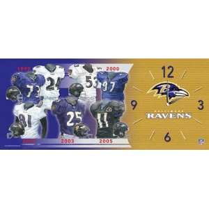  Baltimore Ravens Evolution Clock