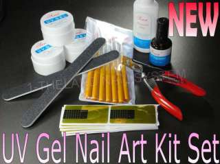 UV Gel Nail Art 15items Pro.Kits Acrylic Brush Cleaner  