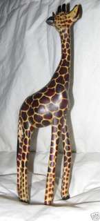 Akambe Jacaranda wood Giraffe Art Kenya ~ TRibal Lore  