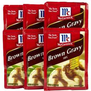 Mccormick Brown Gravy Mix .87 Oz. (Pack of 3)  Grocery 