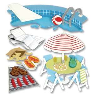   Dimensional Stickers Pool Party   626285 Patio, Lawn & Garden