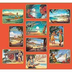  Hawaiian Vintage Postcards By Kerne Erickson Set of 10 