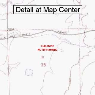  USGS Topographic Quadrangle Map   Tule Butte, Wyoming 