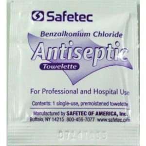  Safetec Benzalkonium Chloride Antiseptic Towelette Case 