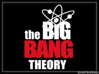 The Big Bang Theory TV Show logo Decal Sticker (2x)  