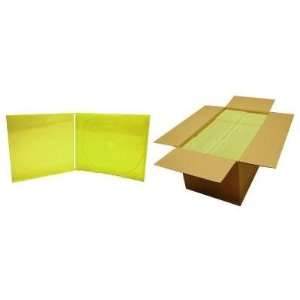  (200) Translucent Yellow Green CD Jewel Boxes with 