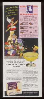 1942 Vernon Grant Elves elf art Junket Custard print ad  