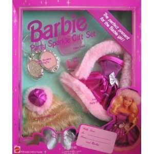   Gift Set w Faux Fur Stole (1994 Arcotoys, Mattel) Toys & Games