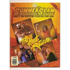  Official 1990 Summerslam Event Program 
